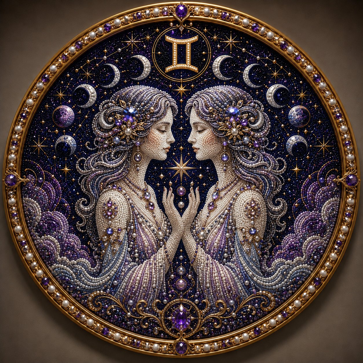 🔥Créez votre propre chef-d’œuvre céleste — Kit de bricolage « Art des perles » des 12 signes du zodiaque ♈🌙
