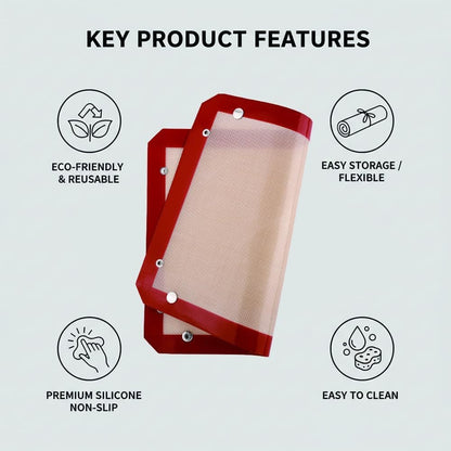 🍕🔥 Tapis de cuisson en silicone modulable – Passez d'un tapis de cuisson à un panier de cuisson en quelques secondes ! ✨