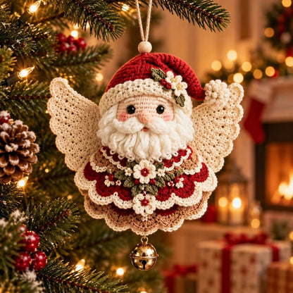 🎄 Kit de bricolage pour réaliser un ange de Noël au crochet comme décoration de Noël – À fabriquer soi-même, à accrocher et à chérir✨