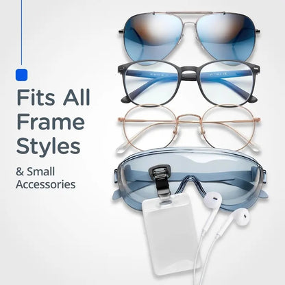 🧲 Support magnétique ultime pour lunettes : pince antidérapante et protection pour les vêtements ! 👓