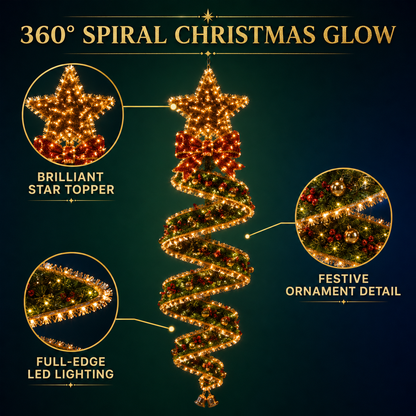 🎄Collection Magie de Noël guirlandes lumineuses LED en spirale
