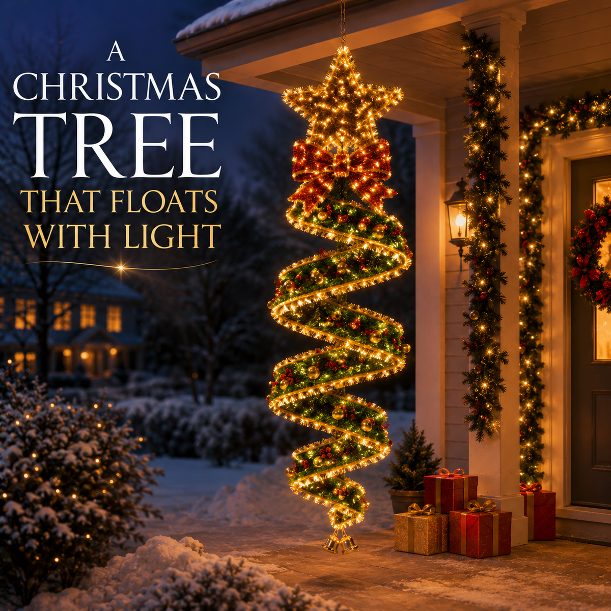 🎄Collection Magie de Noël guirlandes lumineuses LED en spirale