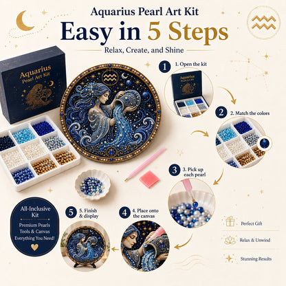 🔥Créez votre propre chef-d’œuvre céleste — Kit de bricolage « Art des perles » des 12 signes du zodiaque ♈🌙