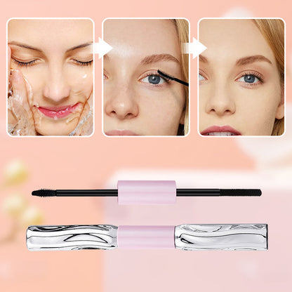 💄 1 ACHETÉ, 1 OFFERT ! ⚡ Mascara 2-en-1 longue tenue pour plus de volume et de courbure – ne coule pas, doux, polyvalent ✨