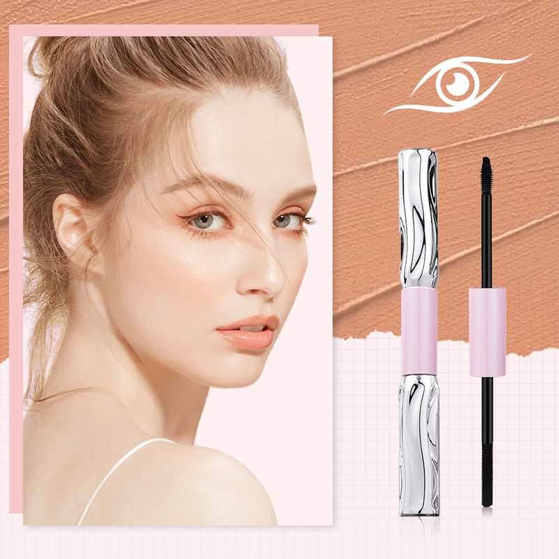 💄 1 ACHETÉ, 1 OFFERT ! ⚡ Mascara 2-en-1 longue tenue pour plus de volume et de courbure – ne coule pas, doux, polyvalent ✨