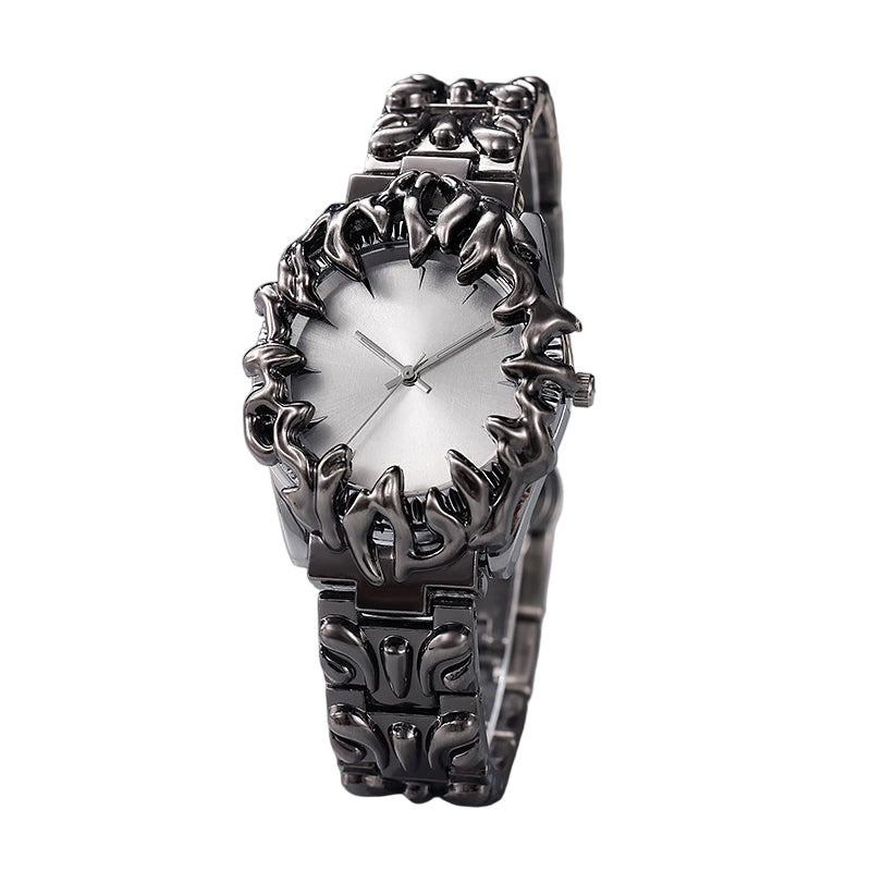 ⌚ OFFRE À DURÉE LIMITÉE : 50 % DE RÉDUCTION ! ✨ Montre en quartz pour homme en forme de griffe – Cadran rouge, bracelet sculptural, style audacieux 🔥
