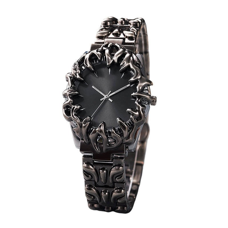 ⌚ OFFRE À DURÉE LIMITÉE : 50 % DE RÉDUCTION ! ✨ Montre en quartz pour homme en forme de griffe – Cadran rouge, bracelet sculptural, style audacieux 🔥