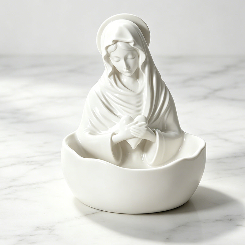 ✨🏛 Plateau à bijoux de bureau en résine de qualité supérieure : élégant bol de rangement blanc pour coiffeuse ! ✨🧕