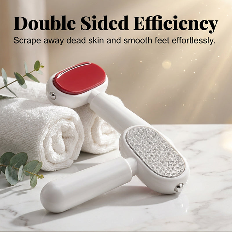 ✨🦶Grattoir pour les pieds double face – Élimine facilement les callosités et les peaux mortes