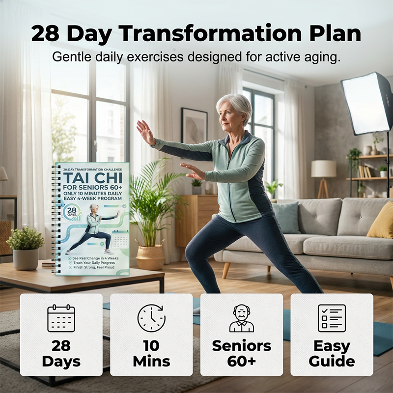 🧘 50 % DE RÉDUCTION POUR UNE DURÉE LIMITÉE ! ⚡ Guide pratique de tai-chi pour seniors et débutants – Exercices doux, étape par étape, axés sur le bien-être ✨