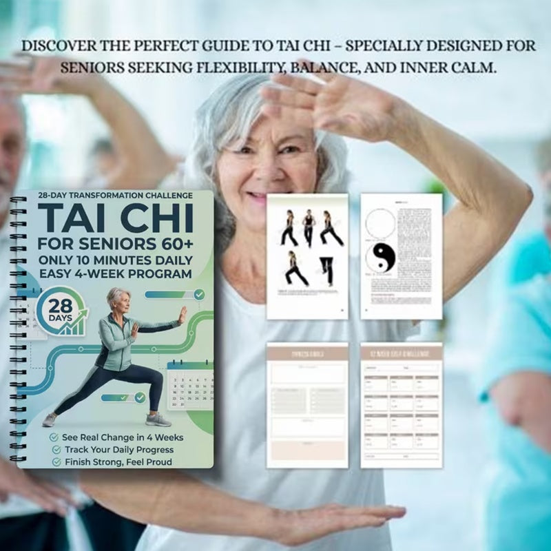 🧘 50 % DE RÉDUCTION POUR UNE DURÉE LIMITÉE ! ⚡ Guide pratique de tai-chi pour seniors et débutants – Exercices doux, étape par étape, axés sur le bien-être ✨